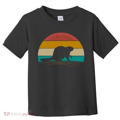 Beaver Retro Vintage Beaver Lover Toddler T-Shirt