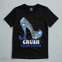 Blue Ribbon Women Colonscopy Colorectal Colon Cancer T-Shirt thumb 5