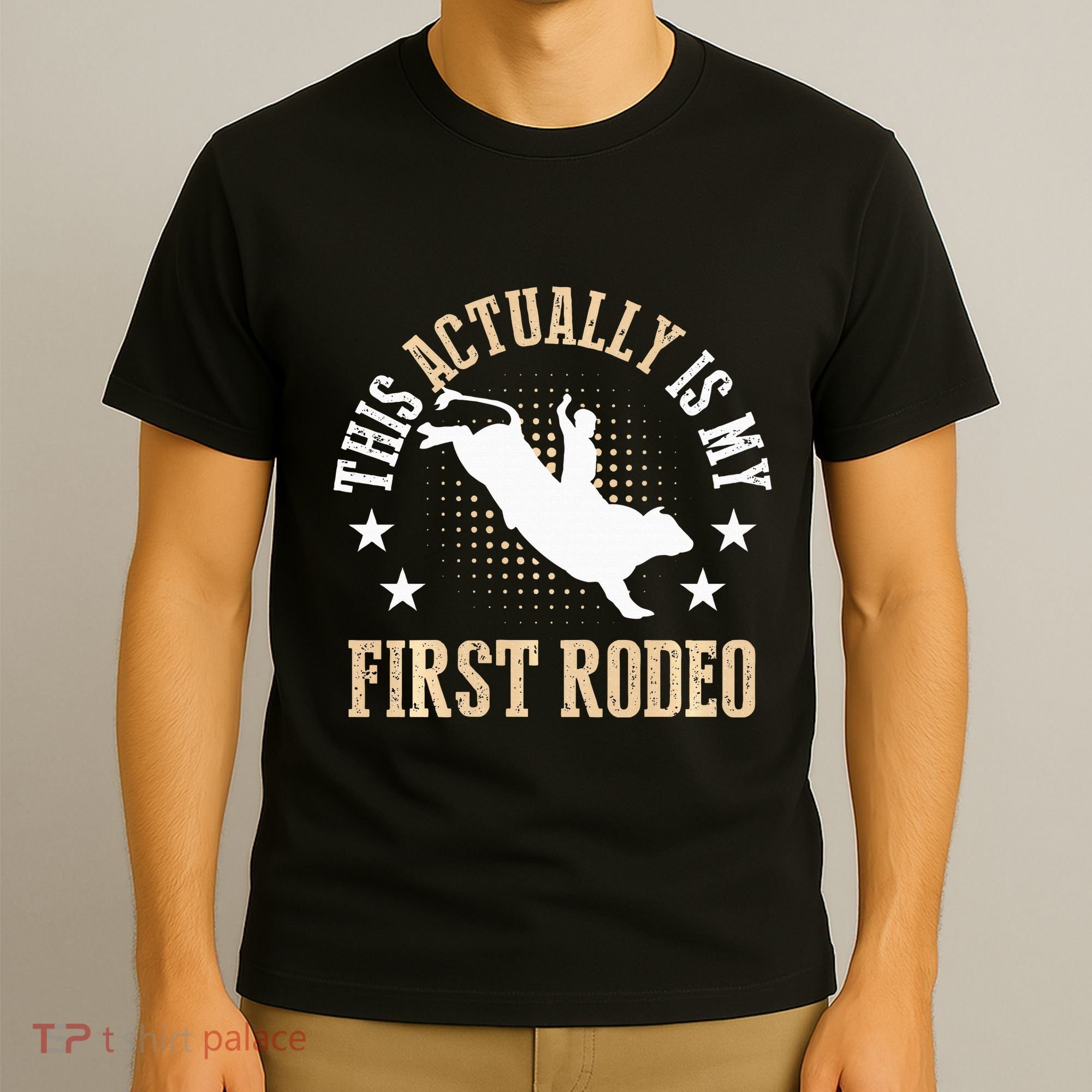 Bull Riding Western Cowboy This Actually Is My First Rodeo T-Shirt