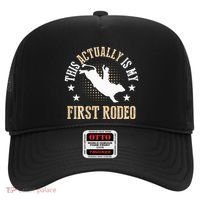 Bull Riding Western Cowboy This Actually Is My First Rodeo Hat thumb 0