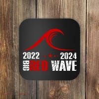 Big Red Wave Pro Republican 2024 Coaster thumb 0