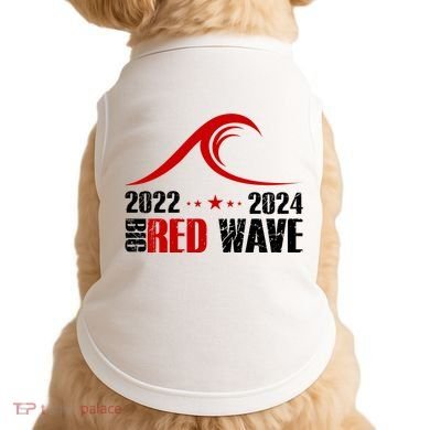 Big Red Wave Pro Republican 2024 Doggie Tank