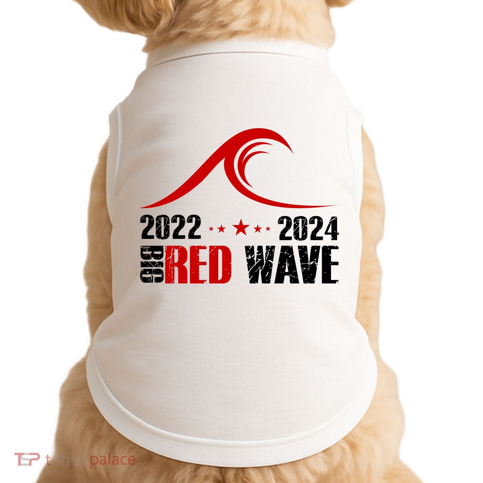Big Red Wave Pro Republican 2024 Doggie Tank