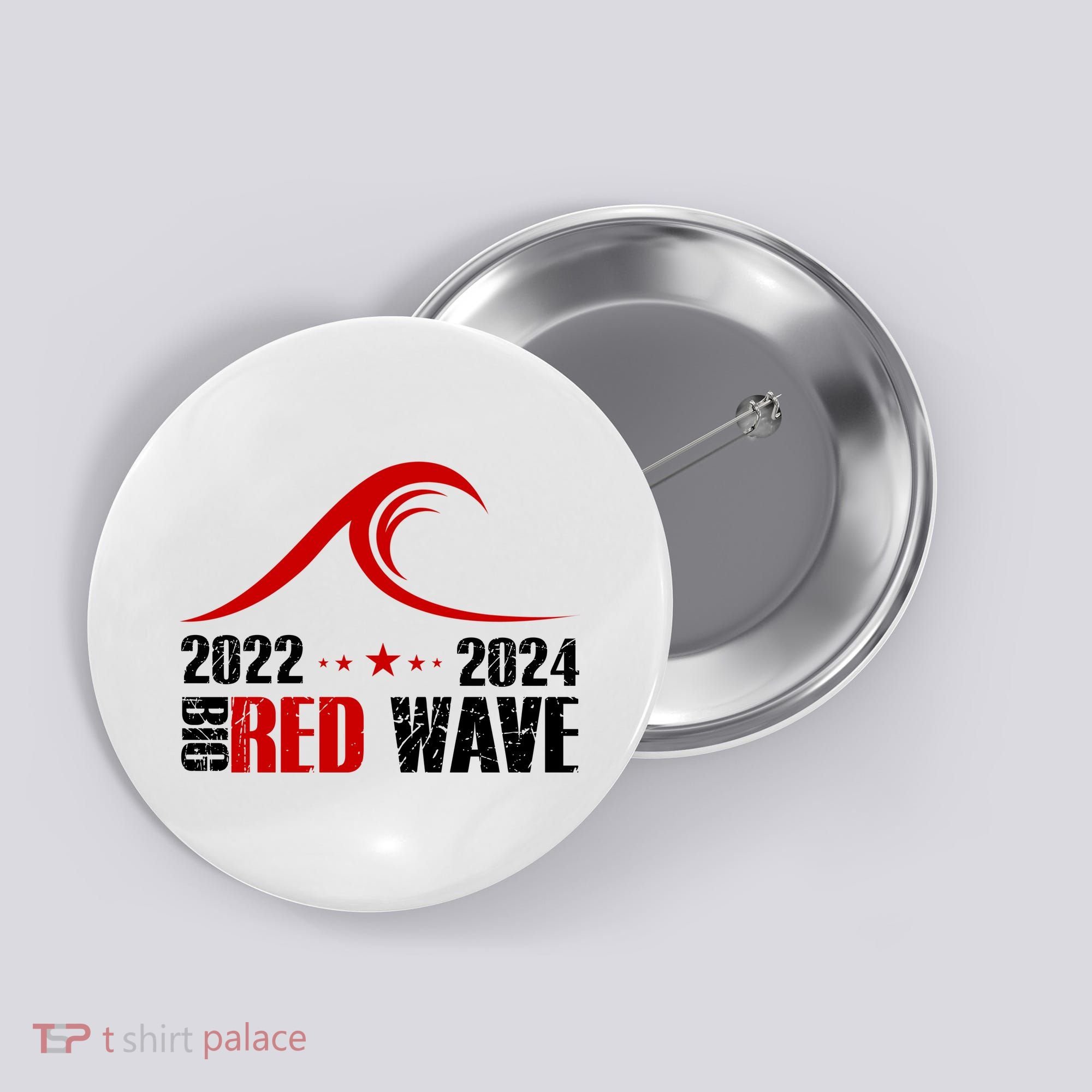 Big Red Wave Pro Republican 2024 Button