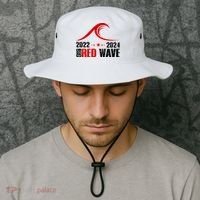 Big Red Wave Pro Republican 2024 Bucket Hat thumb 2