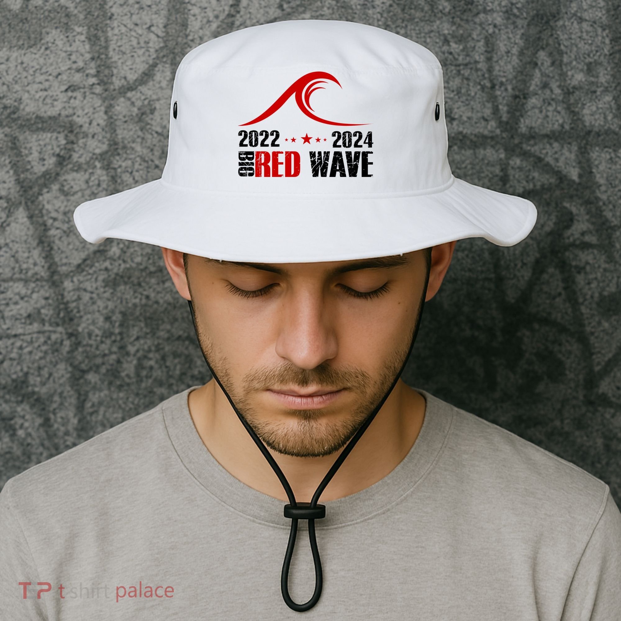 Big Red Wave Pro Republican 2024 Bucket Hat