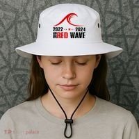 Big Red Wave Pro Republican 2024 Bucket Hat thumb 3