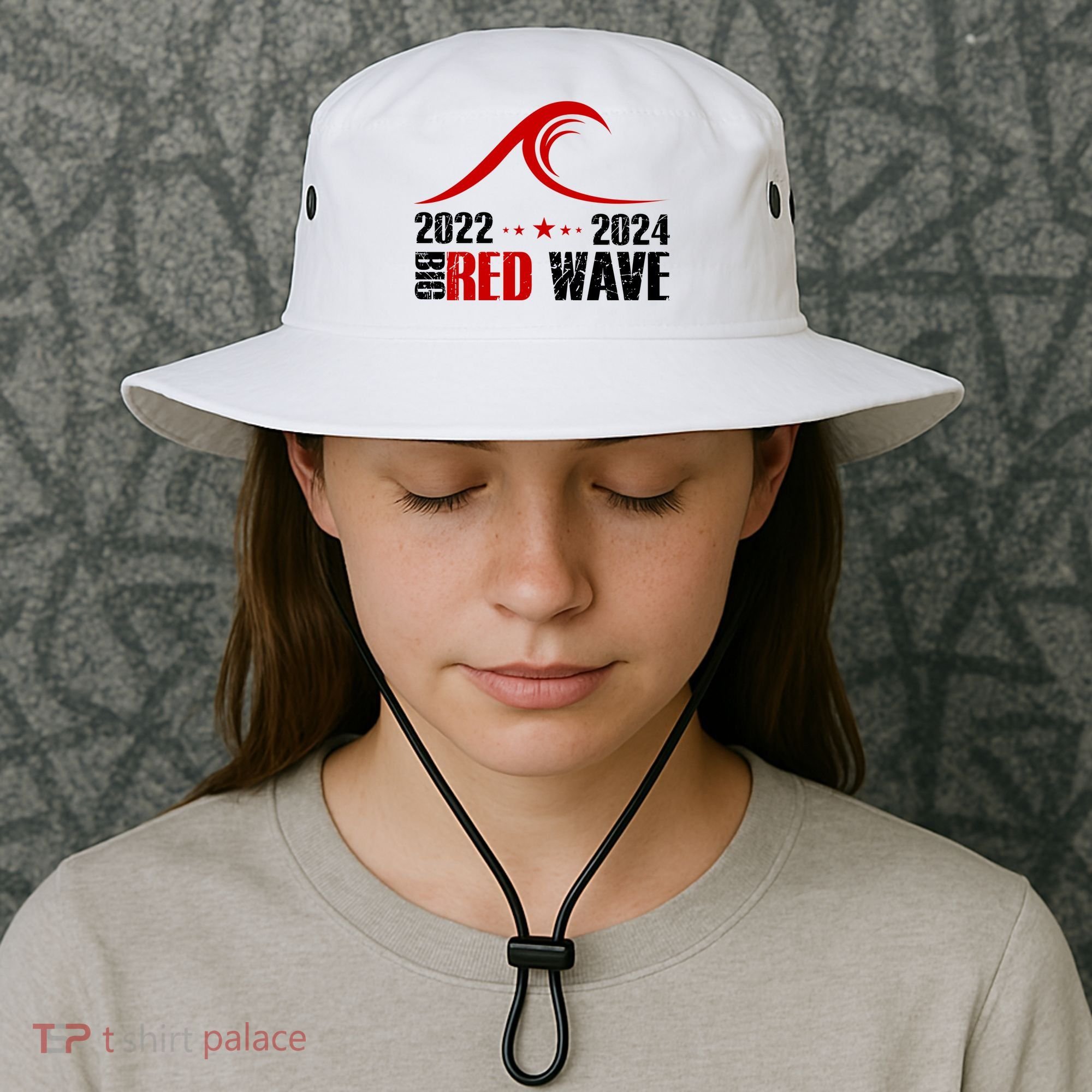 Big Red Wave Pro Republican 2024 Bucket Hat
