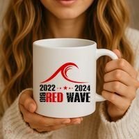 Big Red Wave Pro Republican 2024 Coffee Mug thumb 3