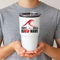 Big Red Wave Pro Republican 2024 Tumbler thumb 2