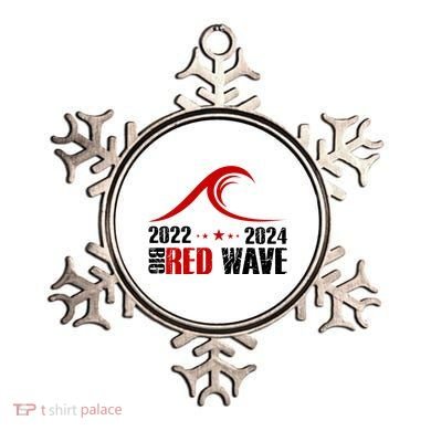 Big Red Wave Pro Republican 2024 Ornament
