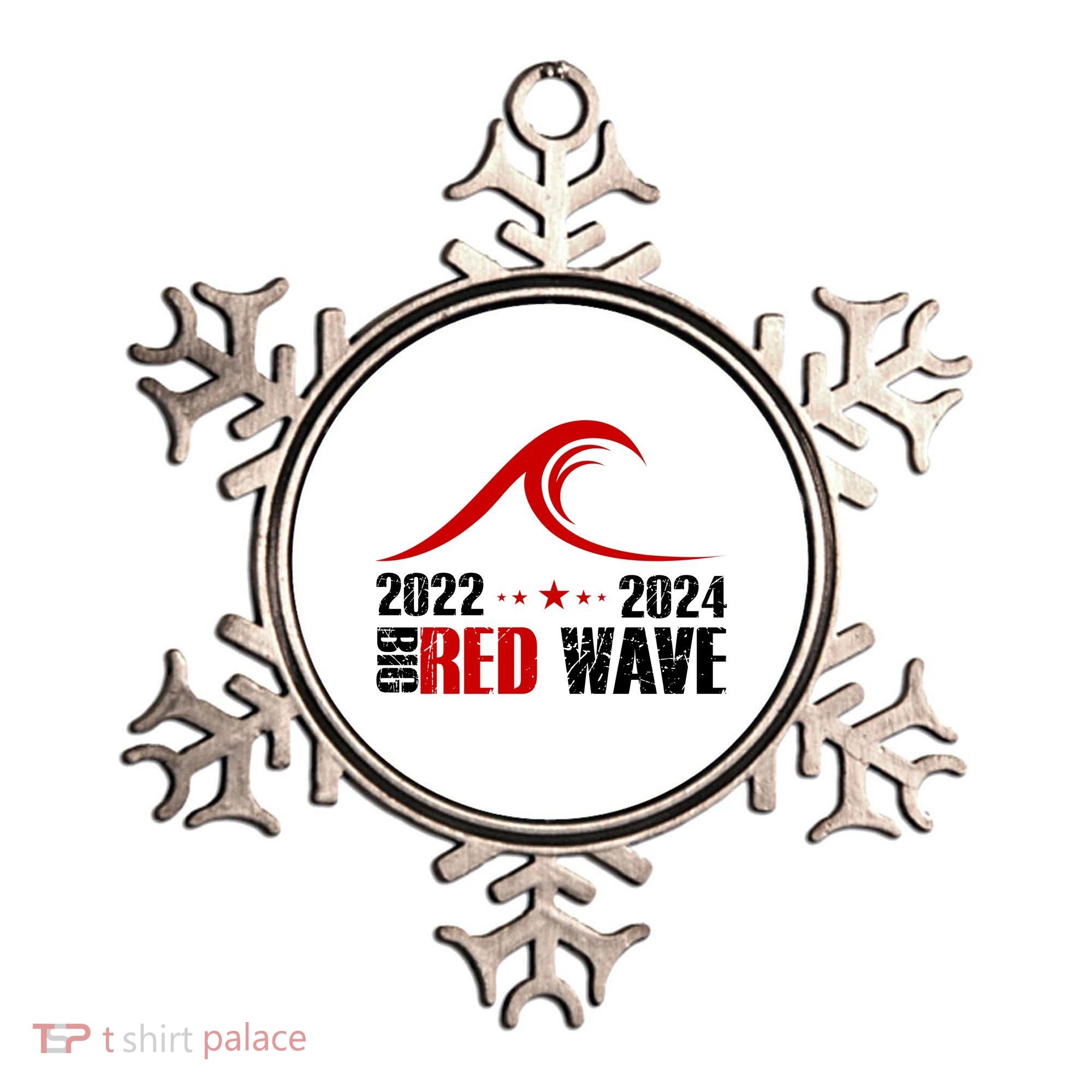 Big Red Wave Pro Republican 2024 Ornament