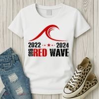 Big Red Wave Pro Republican 2024 Women's T-Shirt thumb 3