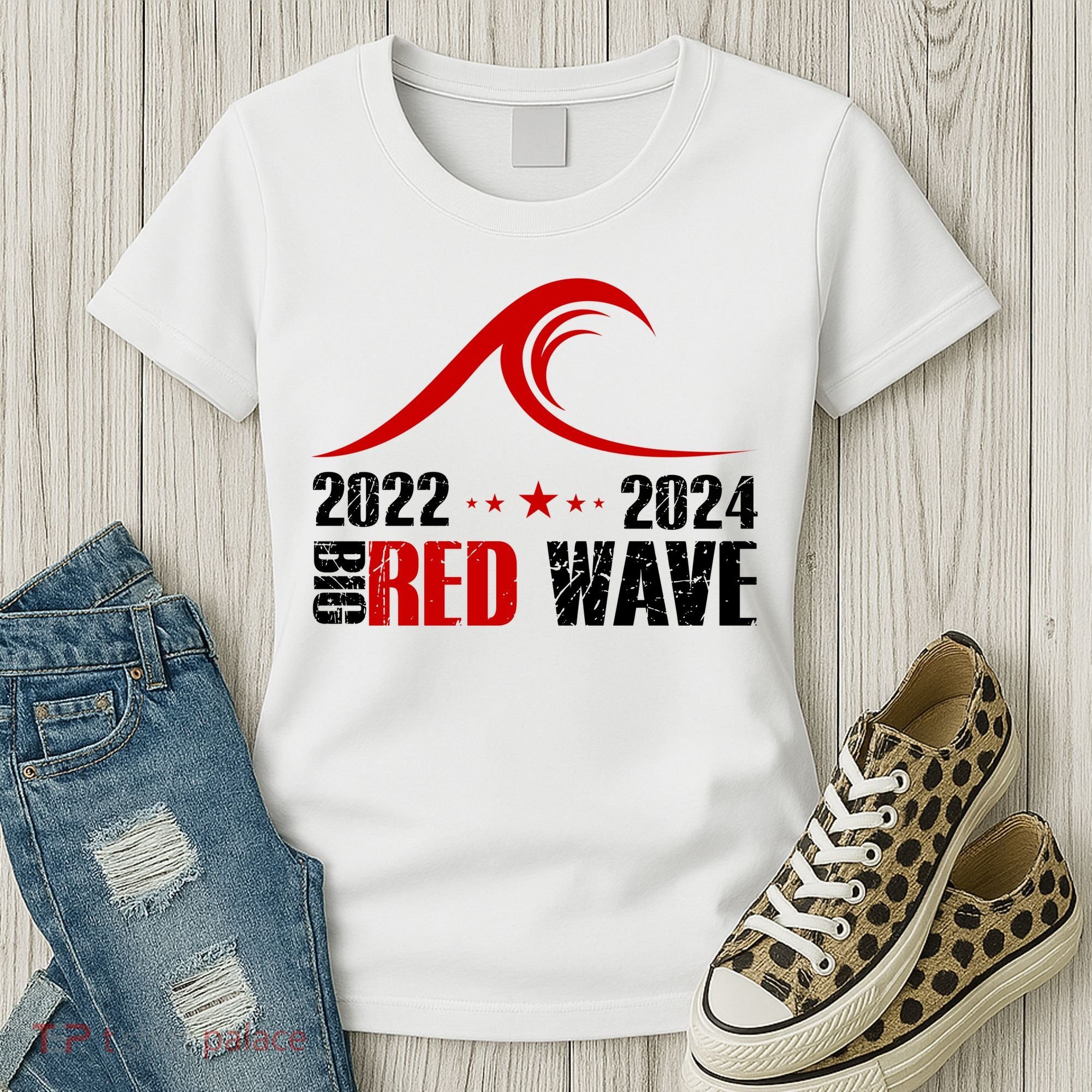 Big Red Wave Pro Republican 2024 Women's T-Shirt