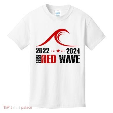 Big Red Wave Pro Republican 2024 Kids T-Shirt