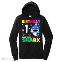 Birthday Shark 1st Girl One 1 Year Old Family Women's Hoodie thumb 0