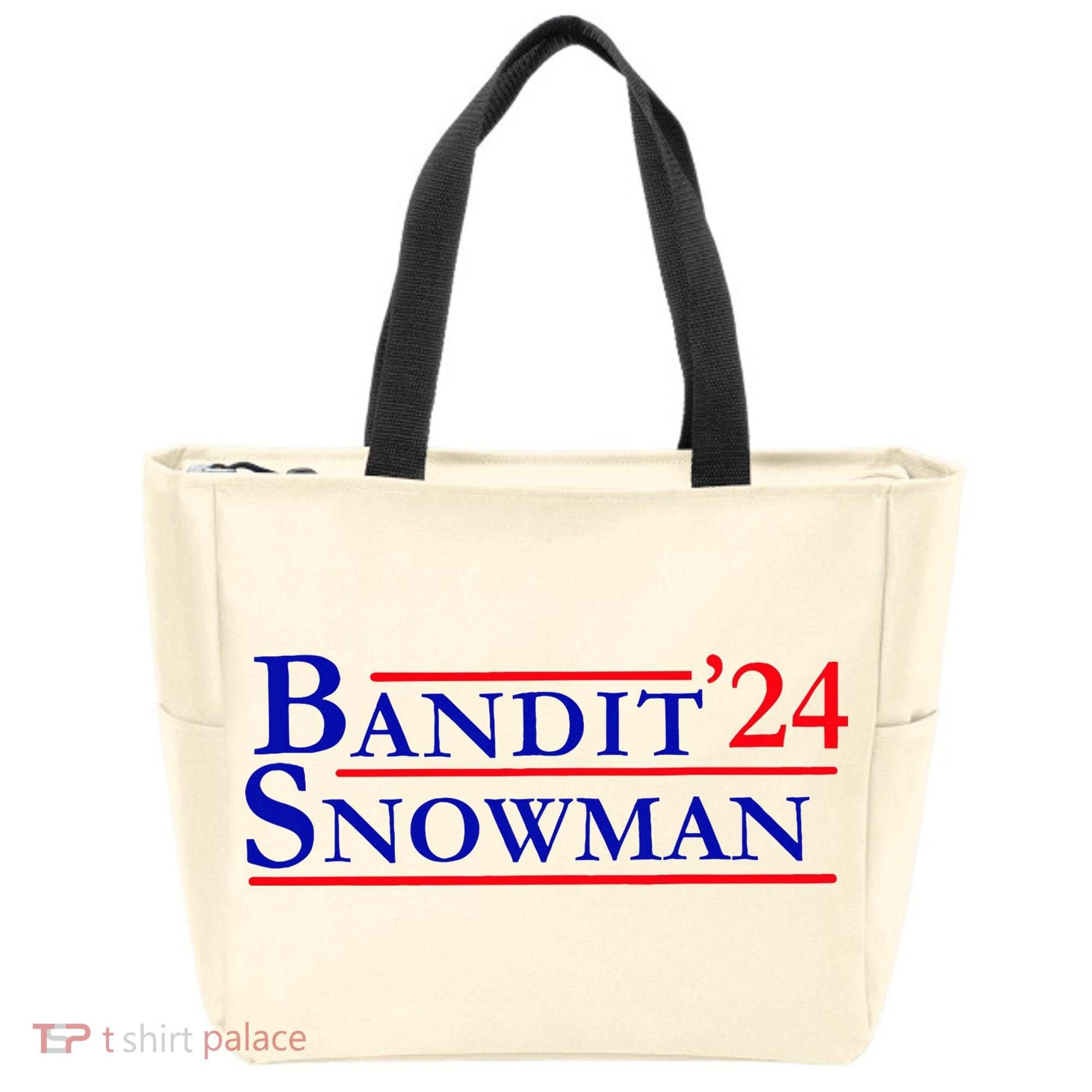 Bandit Snowman 24 Retro Election Style Funny 2024 Bandit Tote Bag