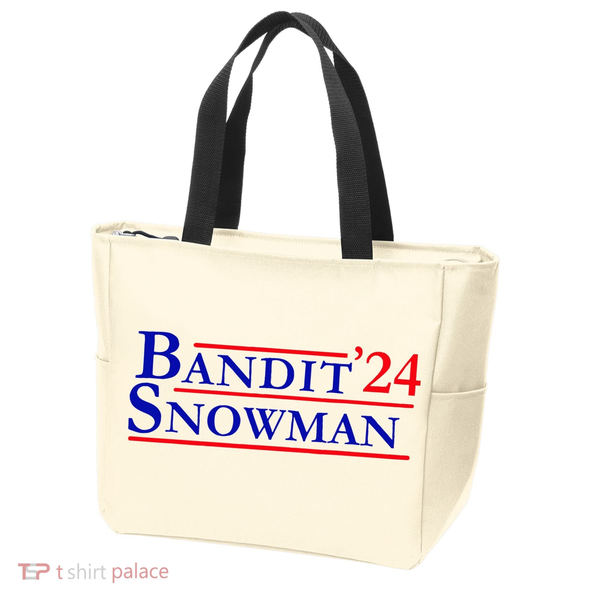 Bandit Snowman 24 Retro Election Style Funny 2024 Bandit Tote Bag