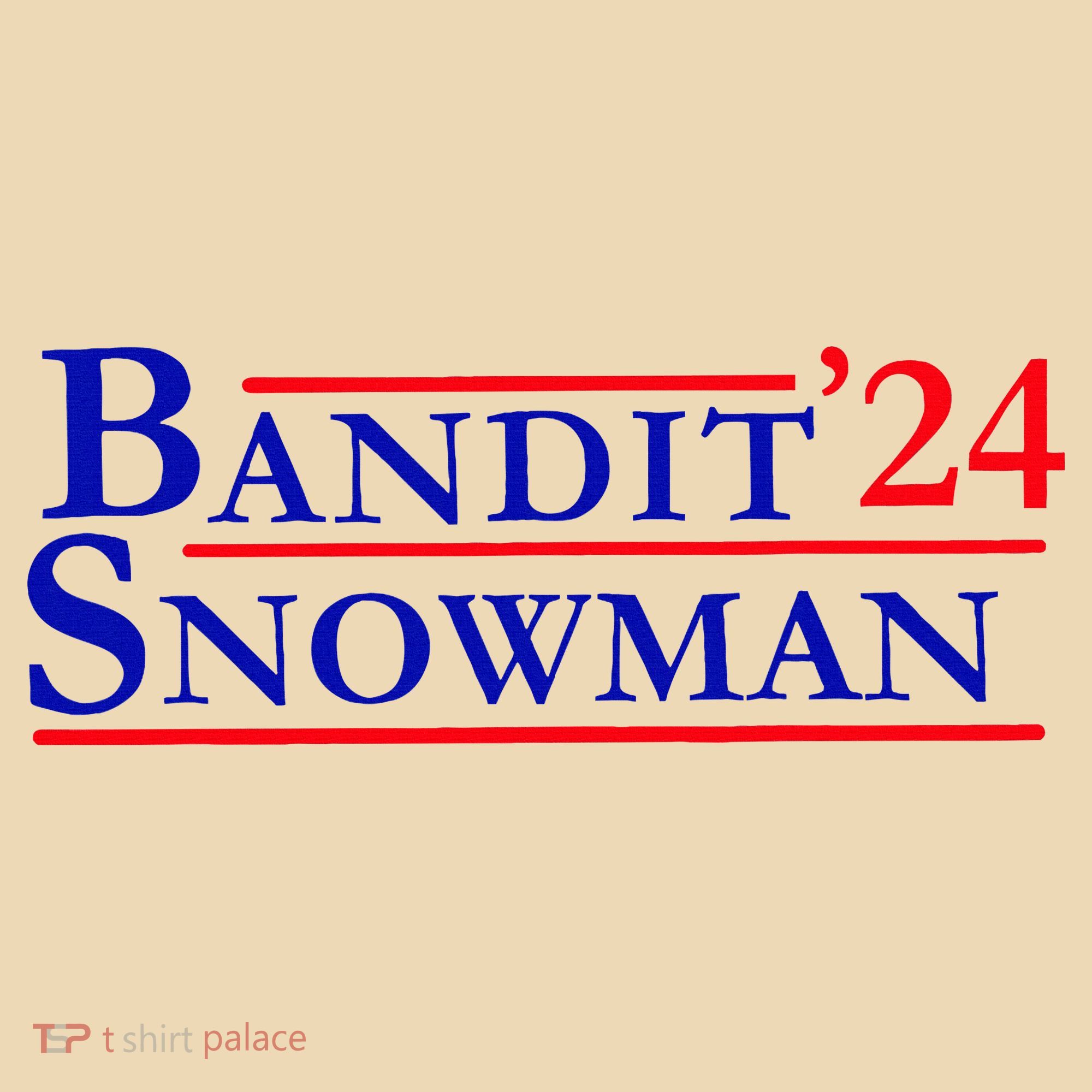 Bandit Snowman 24 Retro Election Style Funny 2024 Bandit Tote Bag