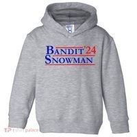 Bandit Snowman 24 Retro Election Style Funny 2024 Bandit Toddler Hoodie thumb 0