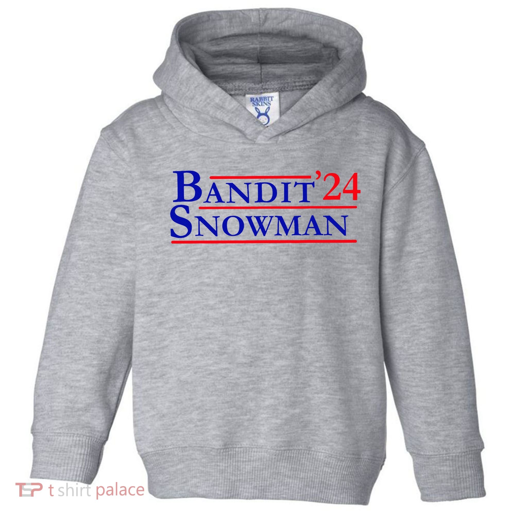 Bandit Snowman 24 Retro Election Style Funny 2024 Bandit Toddler Hoodie