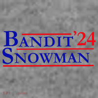 Bandit Snowman 24 Retro Election Style Funny 2024 Bandit Toddler Hoodie thumb 2