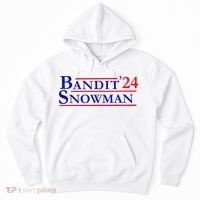 Bandit Snowman 24 Retro Election Style Funny 2024 Bandit Hoodie thumb 0