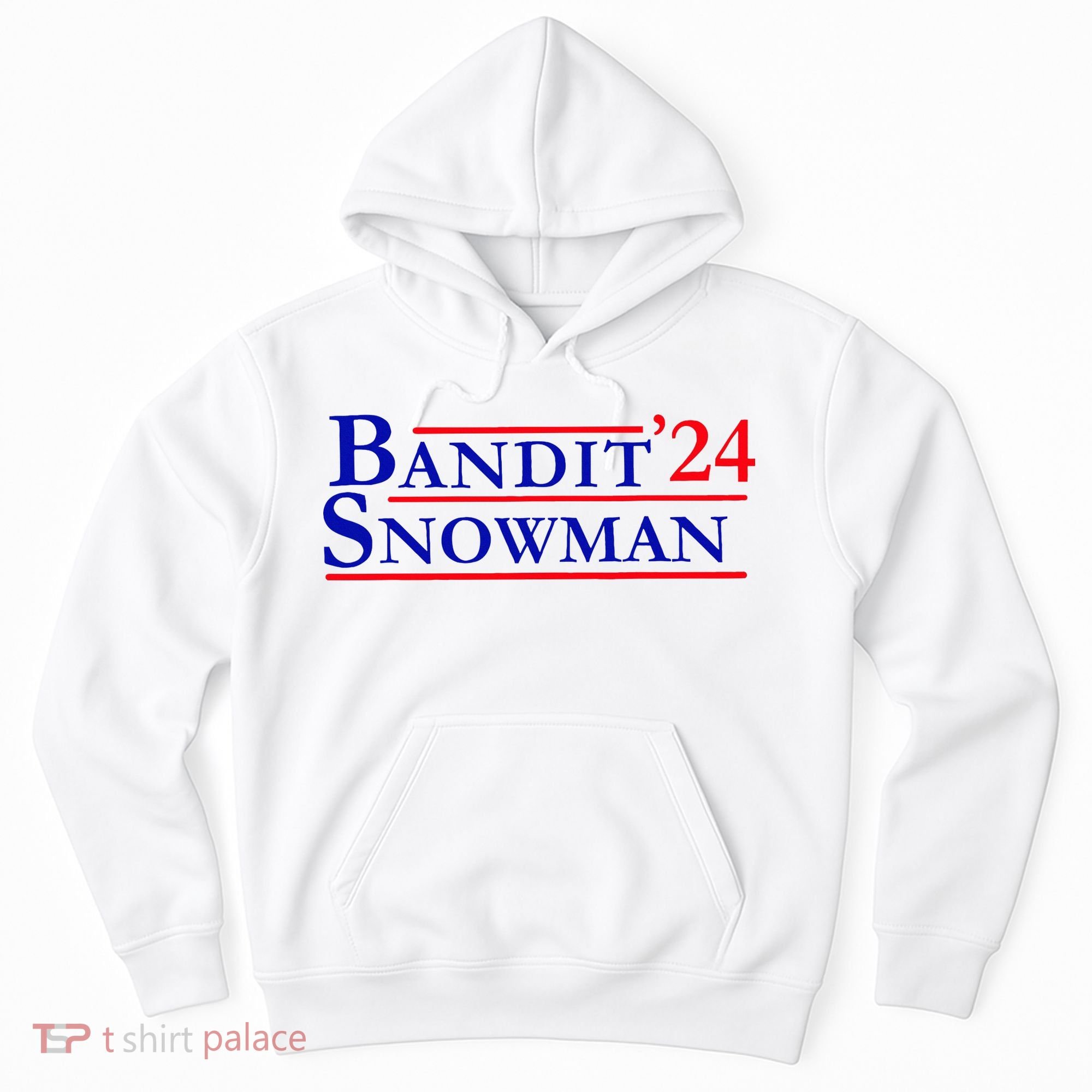 Bandit Snowman 24 Retro Election Style Funny 2024 Bandit Hoodie