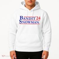 Bandit Snowman 24 Retro Election Style Funny 2024 Bandit Hoodie thumb 2