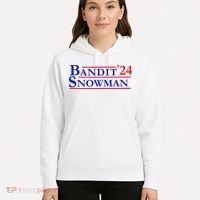 Bandit Snowman 24 Retro Election Style Funny 2024 Bandit Hoodie thumb 5