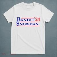 Bandit Snowman 24 Retro Election Style Funny 2024 Bandit T-Shirt thumb 5