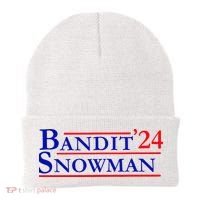 Bandit Snowman 24 Retro Election Style Funny 2024 Bandit Beanie thumb 0