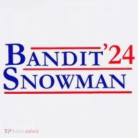 Bandit Snowman 24 Retro Election Style Funny 2024 Bandit Women's Hoodie thumb 2