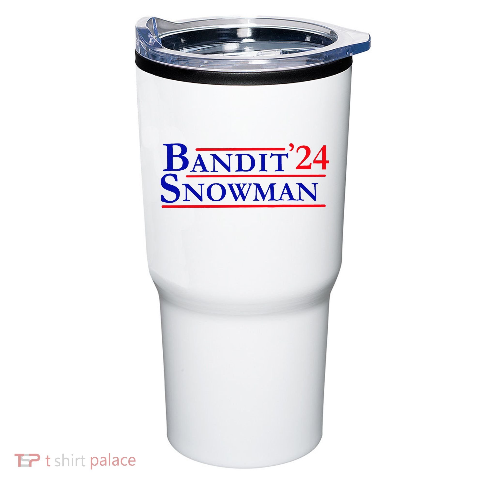 Bandit Snowman 24 Retro Election Style Funny 2024 Bandit Tumbler