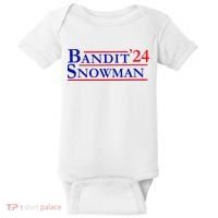 Bandit Snowman 24 Retro Election Style Funny 2024 Bandit Baby Bodysuit thumb 0