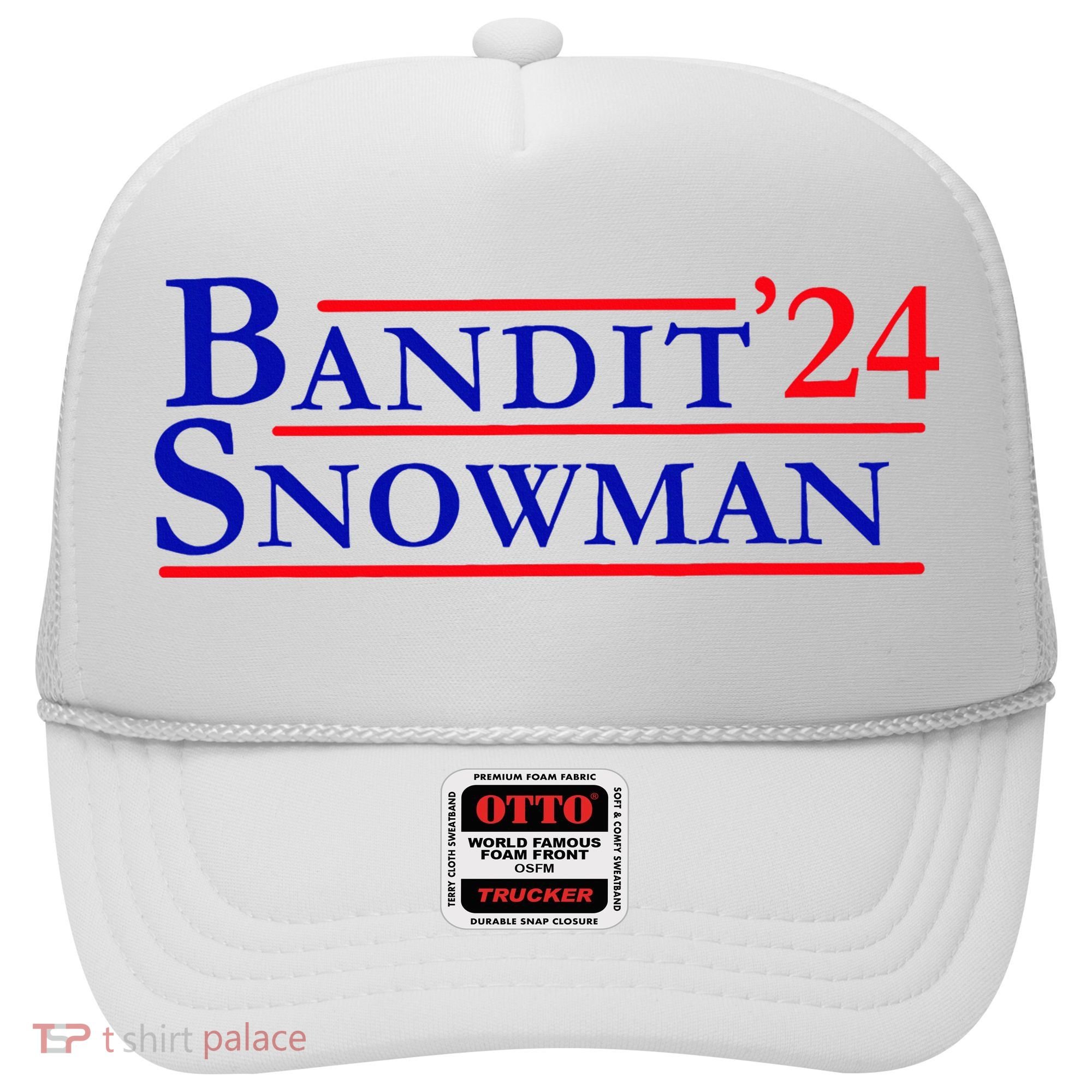 Bandit Snowman 24 Retro Election Style Funny 2024 Bandit Hat