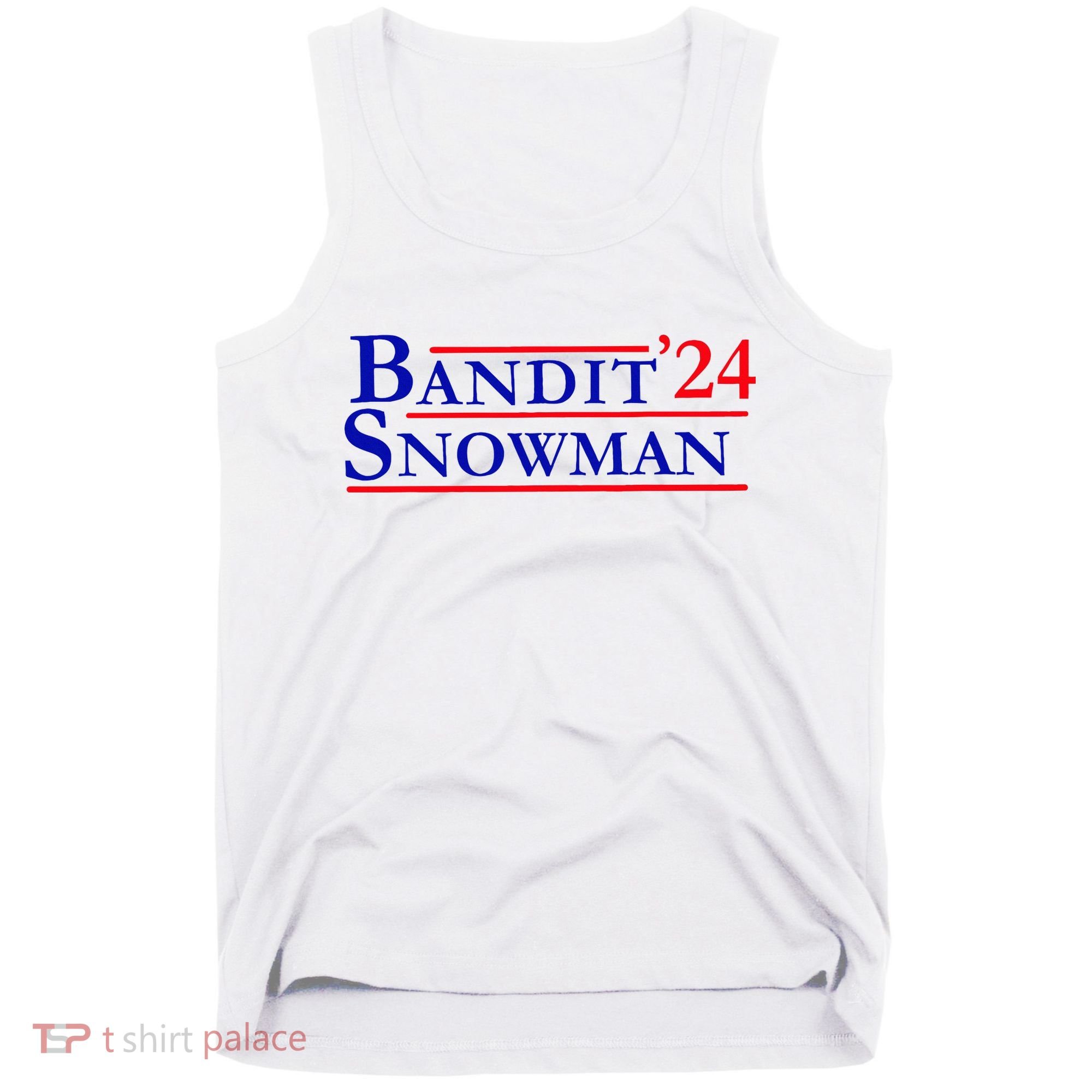 Bandit Snowman 24 Retro Election Style Funny 2024 Bandit Tank Top