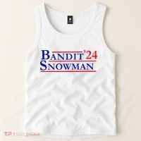 Bandit Snowman 24 Retro Election Style Funny 2024 Bandit Tank Top thumb 2