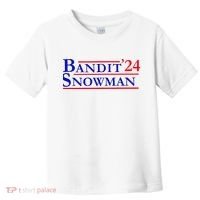 Bandit Snowman 24 Retro Election Style Funny 2024 Bandit Toddler T-Shirt thumb 0