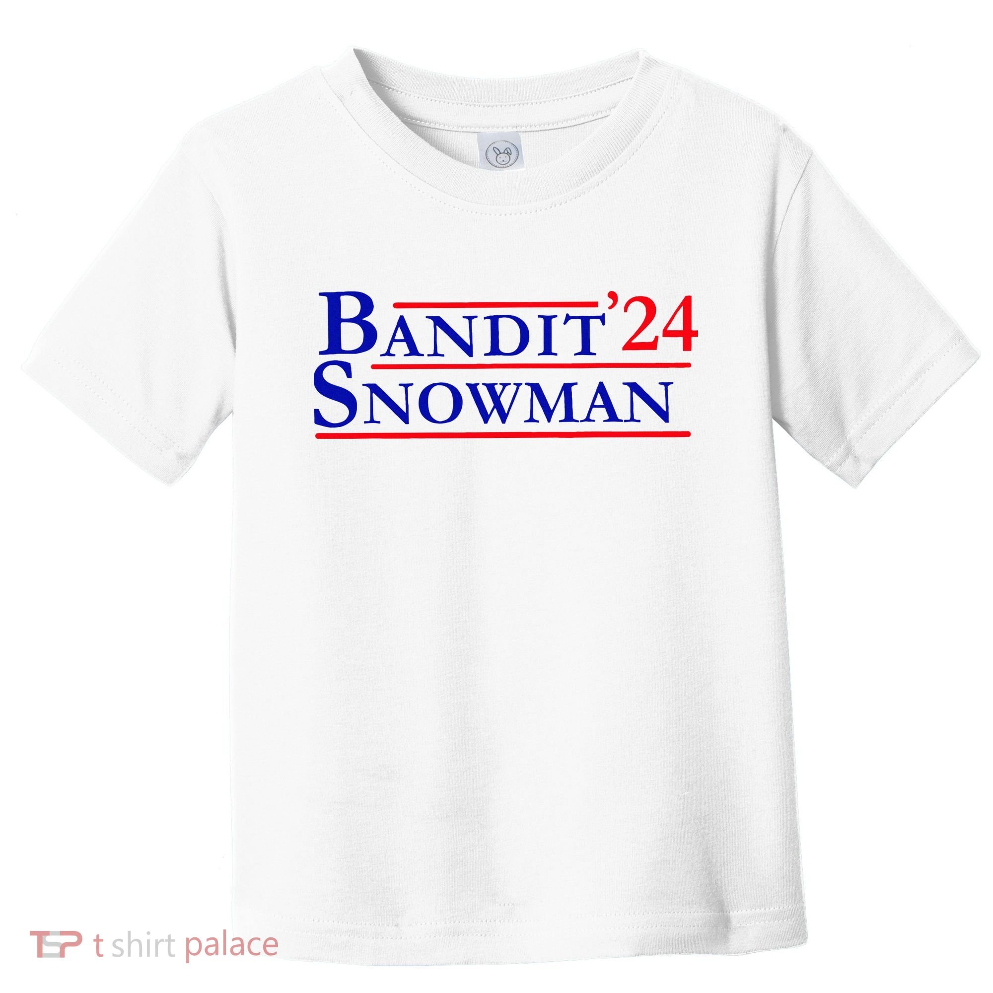 Bandit Snowman 24 Retro Election Style Funny 2024 Bandit Toddler T-Shirt