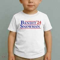 Bandit Snowman 24 Retro Election Style Funny 2024 Bandit Toddler T-Shirt thumb 2
