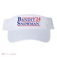 Bandit Snowman 24 Retro Election Style Funny 2024 Bandit Visor thumb 0