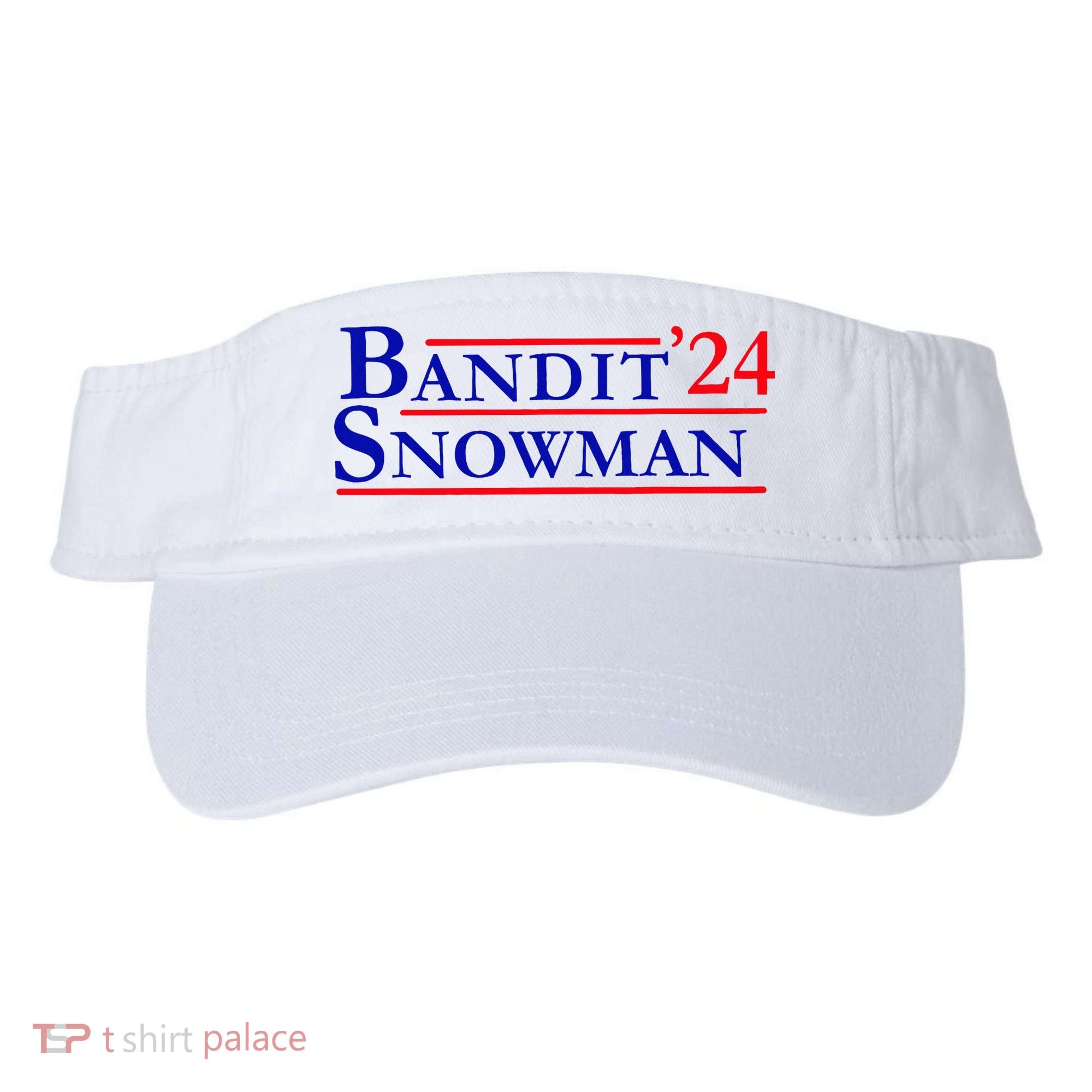Bandit Snowman 24 Retro Election Style Funny 2024 Bandit Visor