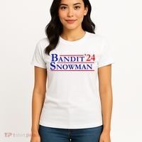 Bandit Snowman 24 Retro Election Style Funny 2024 Bandit Women's T-Shirt thumb 4