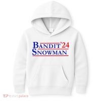 Bandit Snowman 24 Retro Election Style Funny 2024 Bandit Kids Hoodie thumb 0