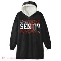 Basketball Senior 2026 Graduate Graduation Hooded Wearable Blanket thumb 0