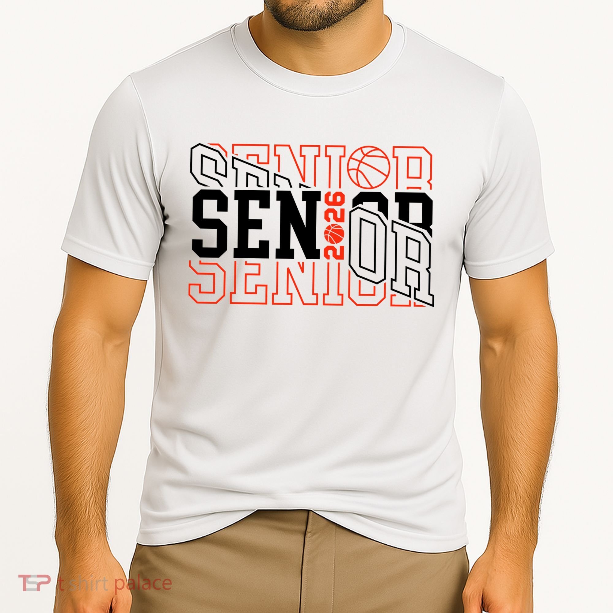 Basketball Senior 2026 Graduate Graduation Cooling Performance Crew T-Shirt