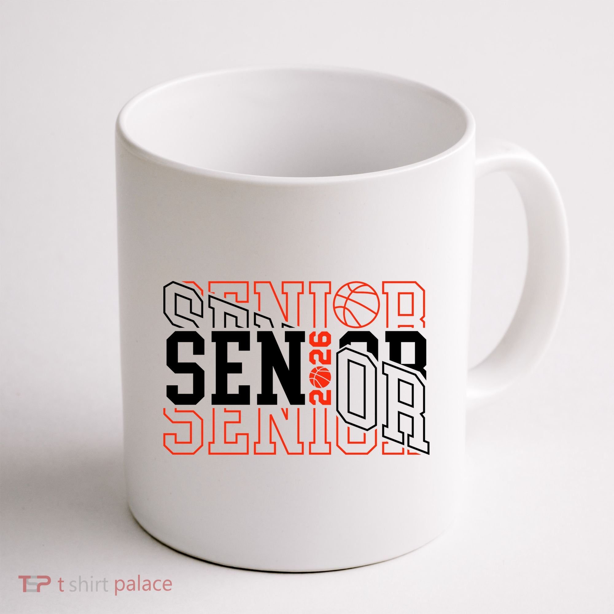 Basketball Senior 2026 Graduate Graduation Coffee Mug
