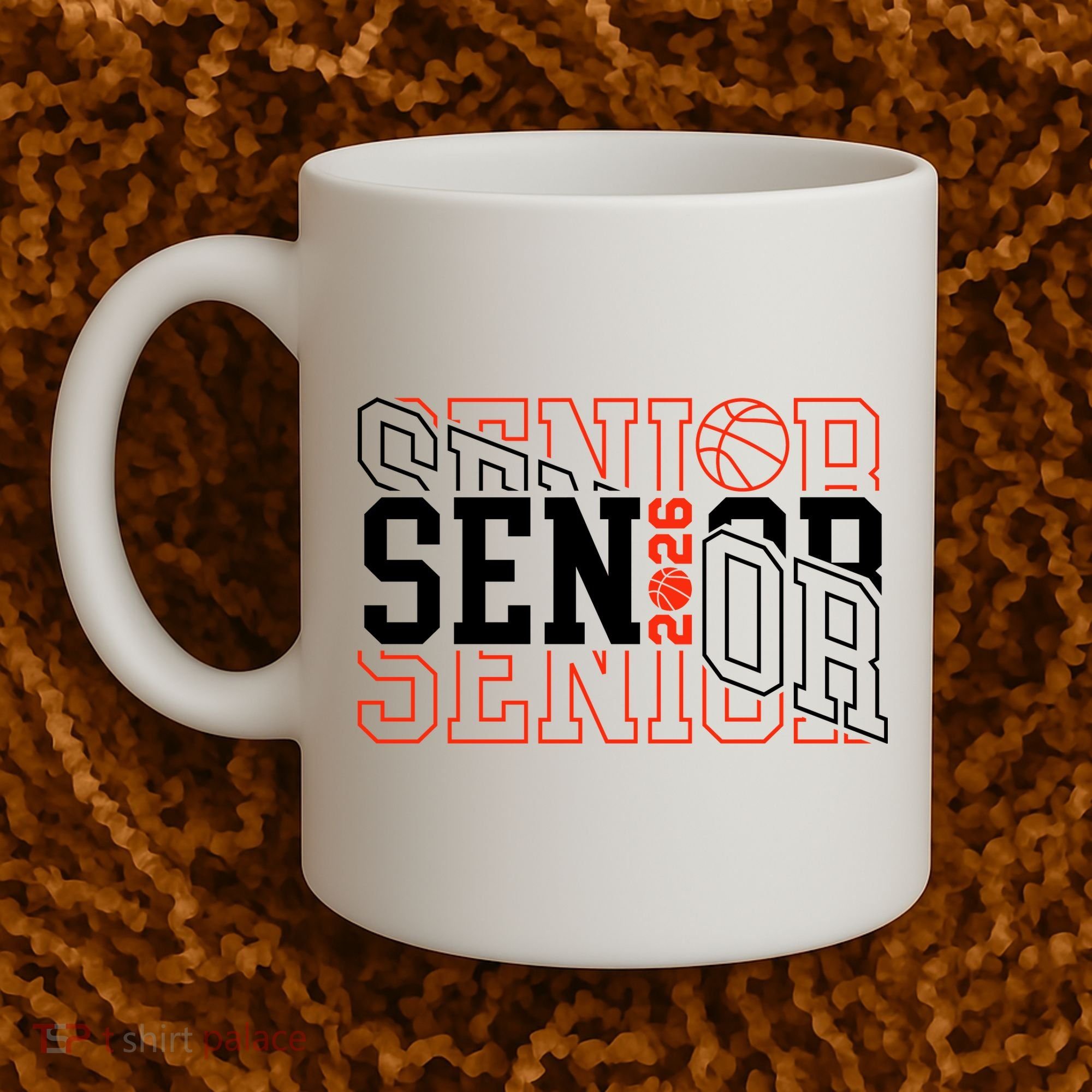 Basketball Senior 2026 Graduate Graduation Coffee Mug