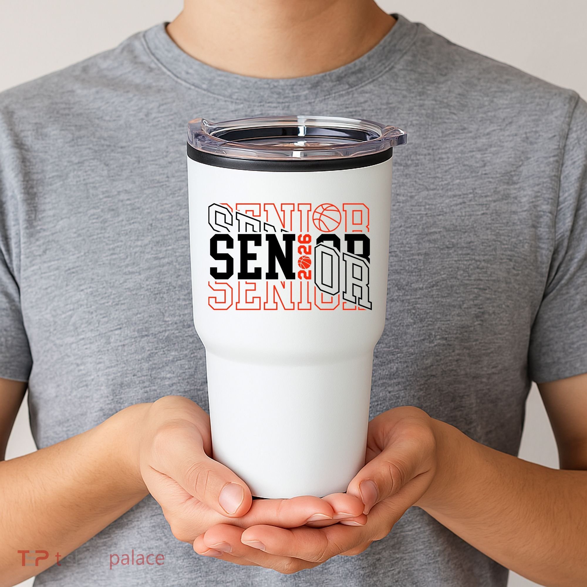 Basketball Senior 2026 Graduate Graduation Tumbler